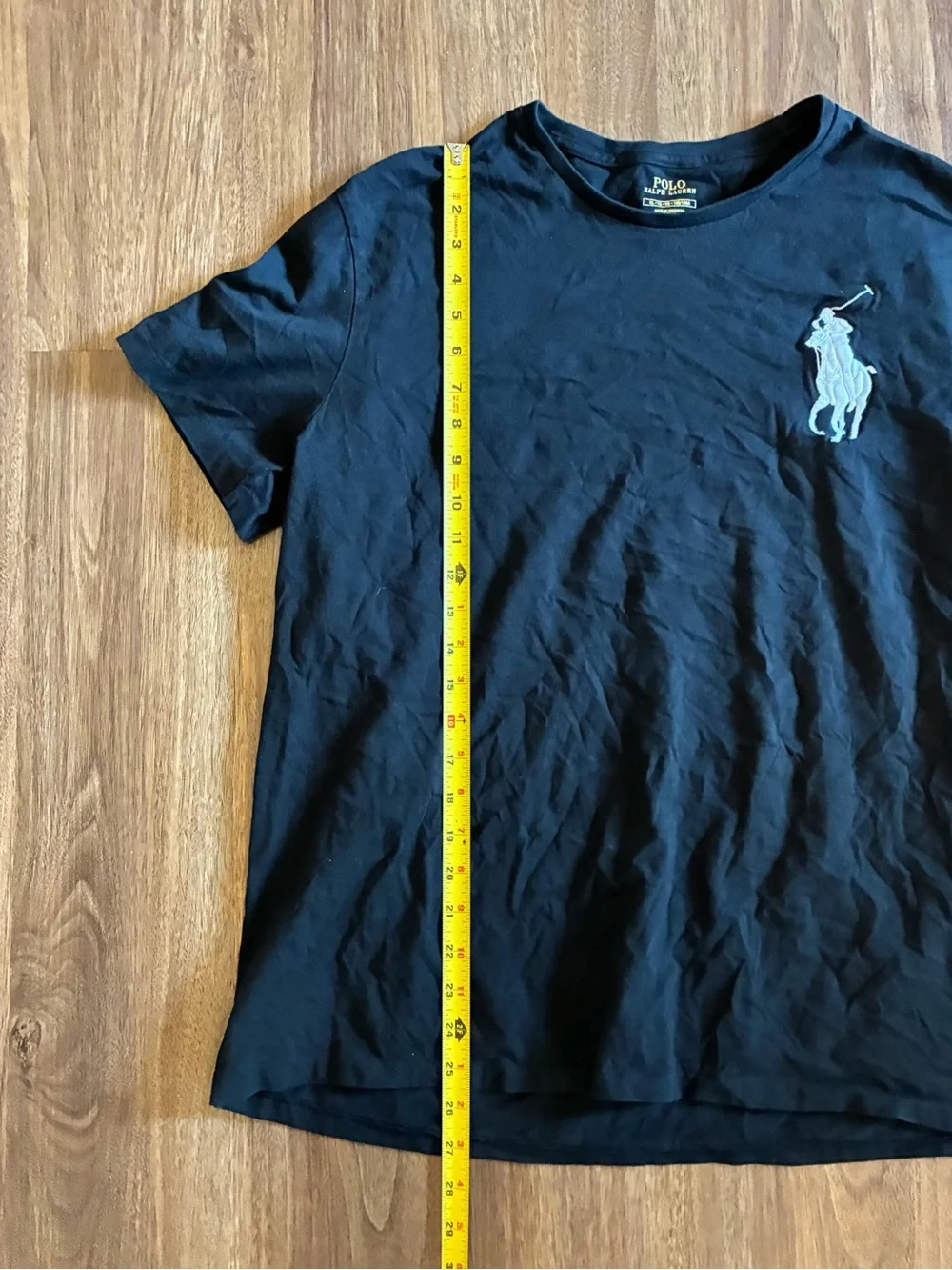 Polo Ralph Lauren Men’s Tee Shirt Big Pony Embroidered Logo Size XL Black